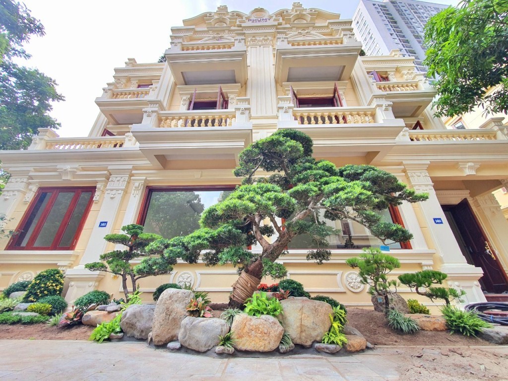 Sân vườn biệt thự Vinhome Long Biên